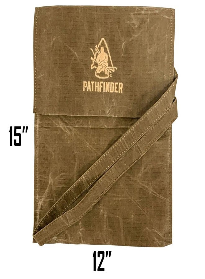 The Pathfinder School Durable Ripstop Waxed Canvas Bag - Haversack - Bushcraft Gear - Single Strap Hiking Pack Gathering Satchel - Pathfinder Survival Bushcraft Bag - 15" x 12" - Image 5